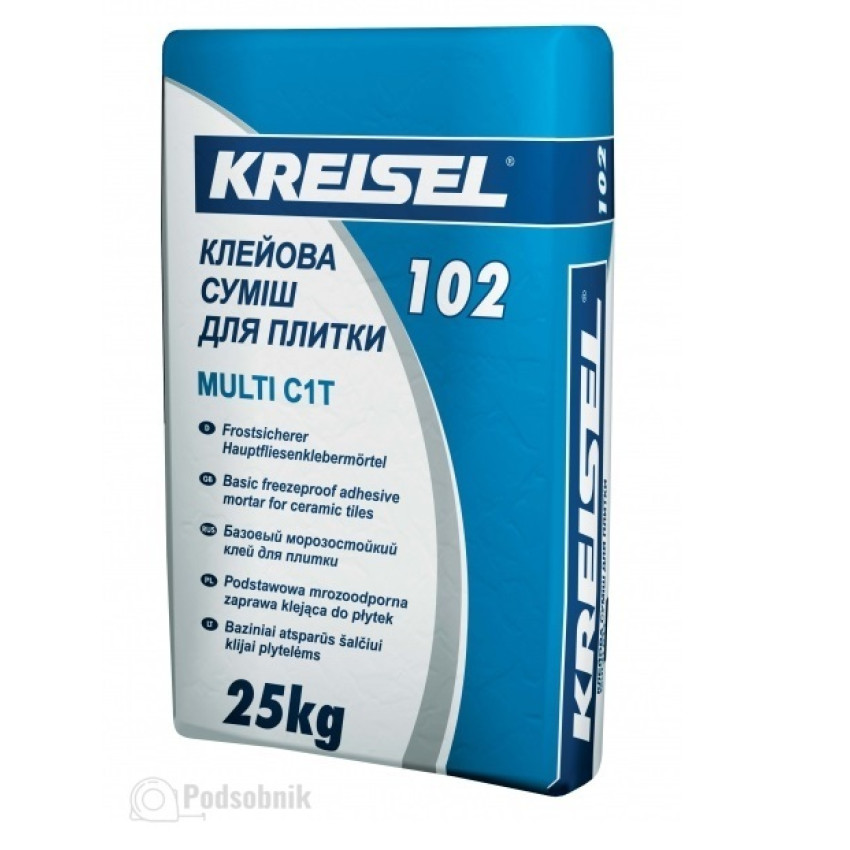 Клей для плитки Крайзель 102 (Kreisel 102) 25 кг Клей для плитки Крайзель 102 (Kreisel 102) 25 кг