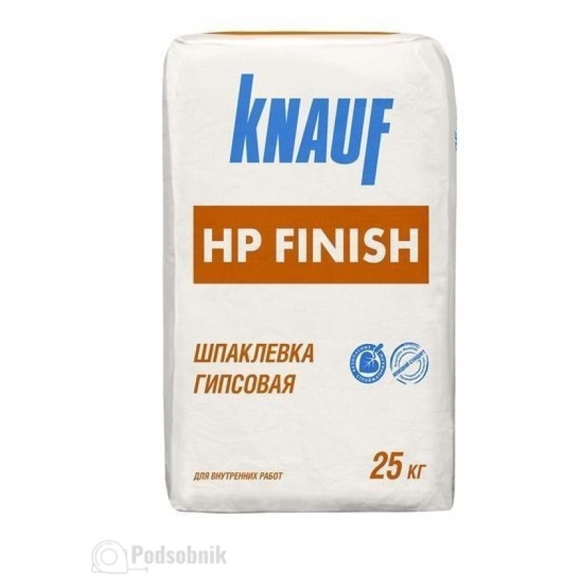 Шпаклёвка гипсовая Кнауф ХП Финиш (Knauf HP Finish) 25 кг Шпаклёвка гипсовая Кнауф ХП Финиш (Knauf HP Finish) 25 кг