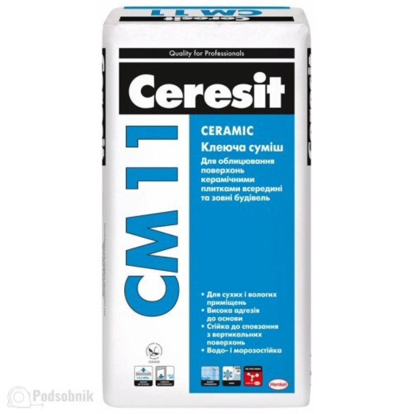 Клей для плитки Церезит СМ-11  (Ceresit CM-11 ) 25 кг