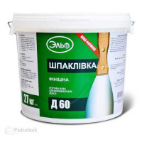 Шпаклівка пастоподібна Ельф Д-60 27кг Шпаклівка пастоподібна Ельф Д-60 27кг