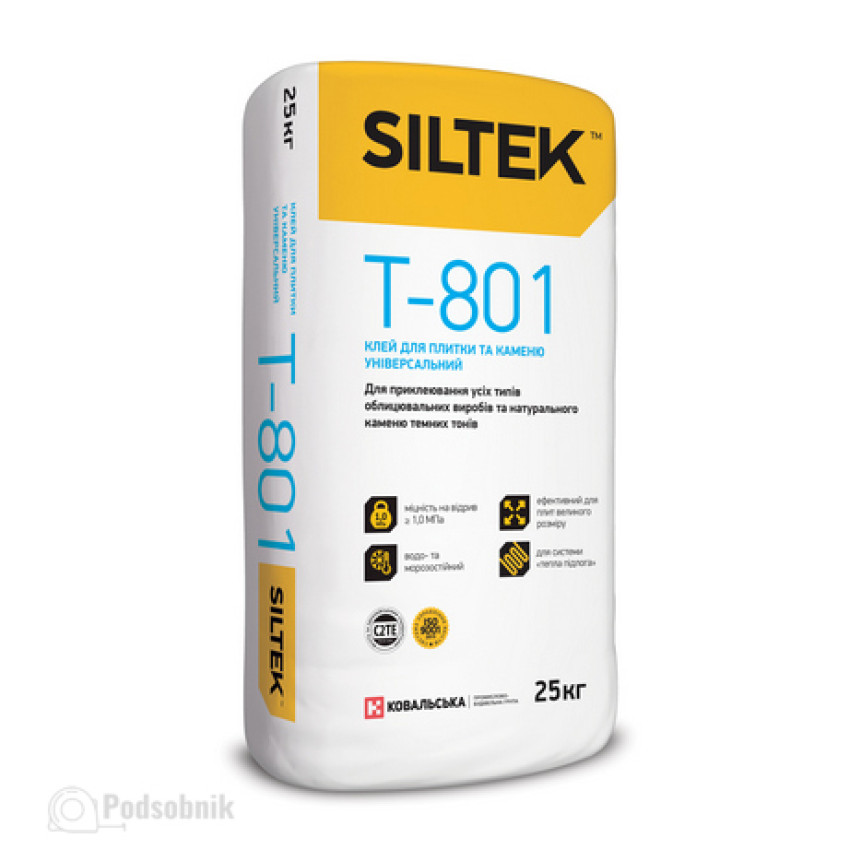 Клей для плитки Силтек Т-801 (Siltek T-801) 25 кг Клей для плитки Силтек Т-801 (Siltek T-801) 25 кг