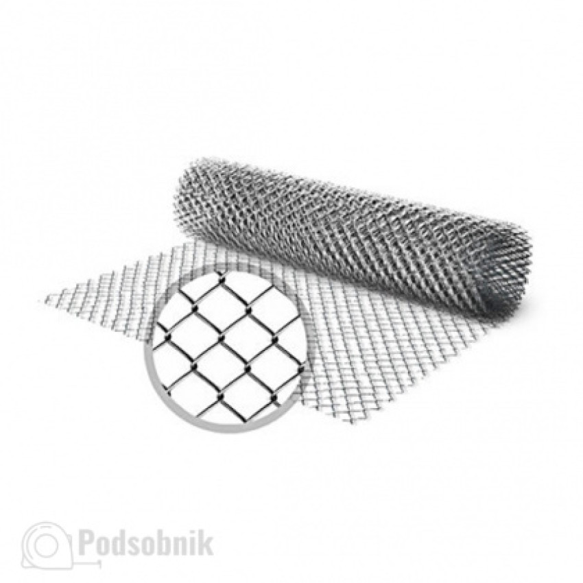 Сетка рабица оцинкованная 35х35 мм (d=1,6 мм)