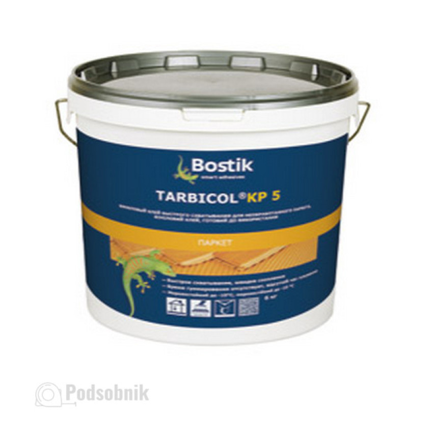 Клей для необработанного паркета и пробковой подложки Бостик Тарбикол КП5 (Bostik Tarbicol KP5) 6 кг Клей для необработанного паркета и пробковой подложки Бостик Тарбикол КП5 (Bostik Tarbicol KP5) 6 кг