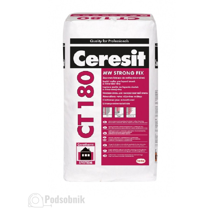 Клей для минваты Церезит СТ-180 (Ceresit CT-180) 25 кг Клей для минваты Церезит СТ-180 (Ceresit CT-180) 25 кг