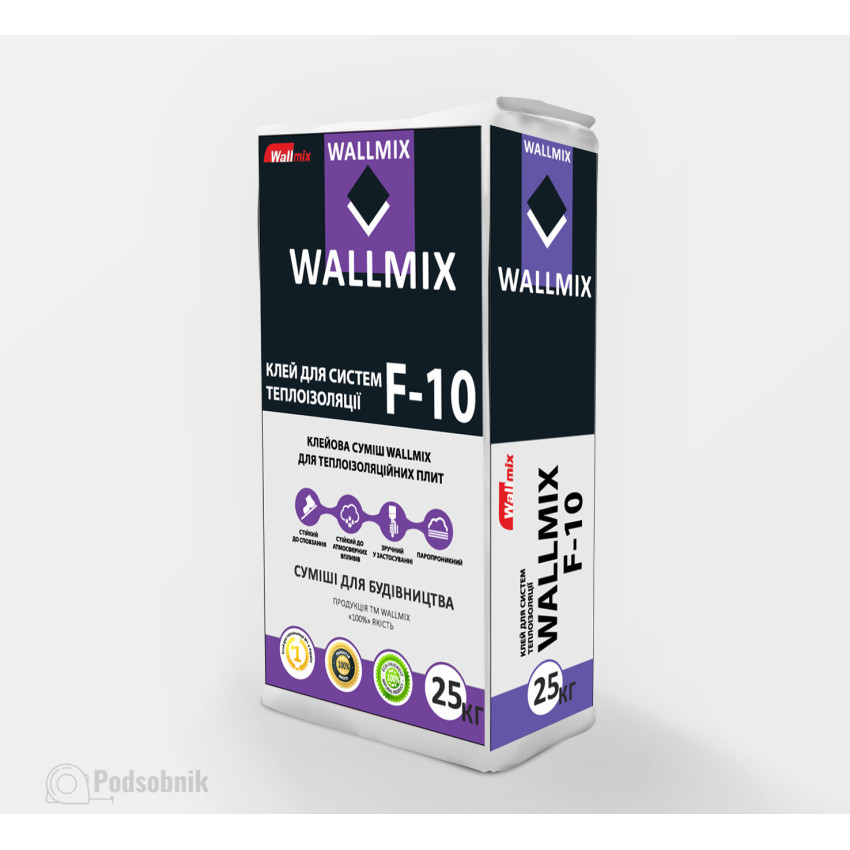Клей для минваты Волмикс Ф-10 (Wallmix F-10) 25 кг Клей для минваты Волмикс Ф-10 (Wallmix F-10) 25 кг